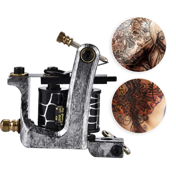 Máquina de Tatuaje de aleaciónBobina de Cobre Profesional Shader de Tatuador de Hierro,con Alambre de Cobre de Bobina de 10 Vueltaspara Pistola de sombreador de RevestimientoHerramienta de Arte Khall JM21387