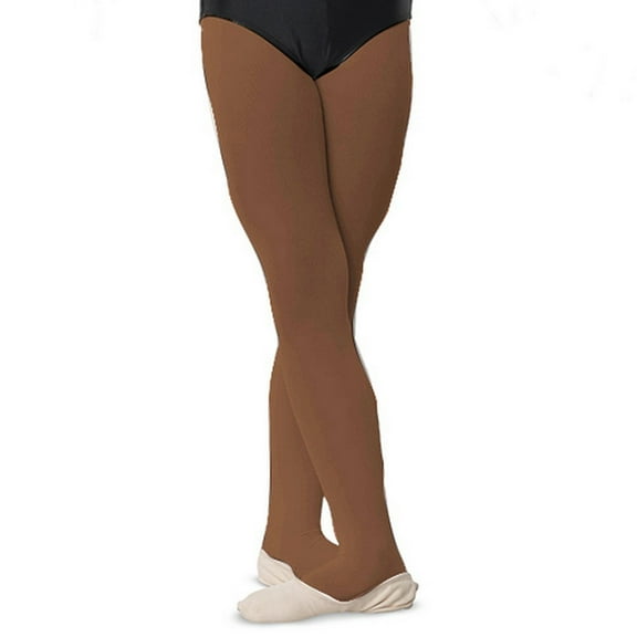 Danshuz Girls Suntan Comfortable Dance Nylon Stretch Tights 6X-7