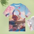 thumbnail image 4 of Butterfly Dancing T Shirts Basic T-Shirt Short Sleeve Ladies Tee Shirt Summer Graphic Clothing, 4 of 6