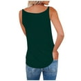 thumbnail image 4 of Tank Top For Womens Zipper-Up Tops V Neck Cami Slim Fit Vest Plain Sleeveless Shirts Fashion Sexy Blouses Summer Clothing, 4 of 6