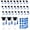 Blue, variant on 30 Pcs Graduation Candy Tubes Set, 2026 Graduation Party Favors Candy Boxes Plastic Grad Cap Jars Container with Tassels and Stickers for DIY Grad Table Party Favors (Blue)