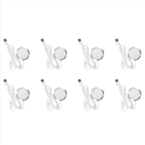 8X Kit de Lámpara LED DIY: Solo Accesorios de Hardware, NO Piezas Impresas en 3D, Proyecto de Iluminación Personalizado de Bajo Consumo y Luz Brillante