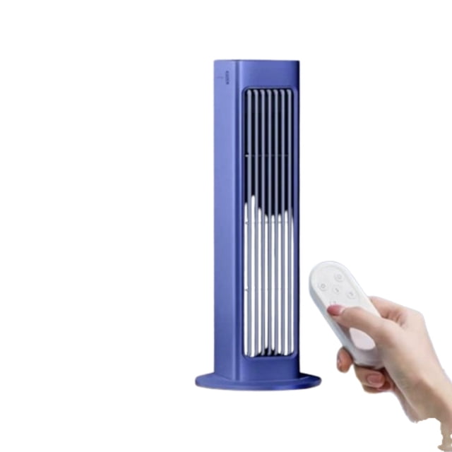 Portable Rechargeable Air Cooler with Remote Control, 3 Wind Speeds, Quiet Desktop Fan for Home Office Bedroom Dorm, USB Rechargeable