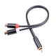 thumbnail image 3 of 2X Cable RCA Macho A 2RCA Hembra Cable de Audio 2 RCA Macho Divisor Cable Auxiliar para TV PC DVD Altavoz Amplificadores de Audio Subwoofer, 3 of 5