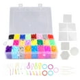 thumbnail image 2 of Juego de 24 Cuentas de 24 Colores ANGGREK Kit de Cuentas de 5 Mm Con Tableros Perforados, 2 of 7