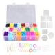 thumbnail image 1 of Juego de 24 cuentas de fusible de colores, kit de cuentas de fusible de 5 mm con tableros perforados, juguetes artesanales para niños, 1 of 9