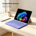 thumbnail image 2 of Magnetic Detachable Type Cover for Surface Pro 12" 2025, Ultra‑Slim Keyboard, Multi‑Touch Trackpad, USB‑C Rechargeable，Purple, 2 of 7