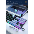 thumbnail image 6 of 87 Key Mechanical Keyboard Green Axis Gaming Keyboard Wired Color Backlit Keyboard for PC Laptop Office Game A, 6 of 7