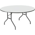 thumbnail image 2 of Iceberg OfficeWorks Wood Folding Table, 60" dia x 29"h, Gray Top, Charcoal Base, 2 of 2