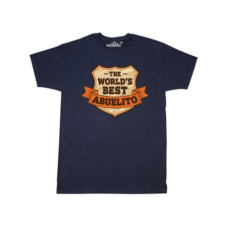 The Worlds Best Abuelito Badge Grunge T-Shirt (Best Grunge Clothing Stores)
