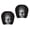 Type A, variant on Car Headrest Covers Designed With Bold Funny Face Faces Headrest Cover,Stretchy Fabric Humorous Cushion