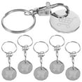 thumbnail image 4 of KAKOWELY Porte-Clés Jeton 6 Pcs Jeton de Panier d'Achats Jetons de Chariot en Acier Inoxydable Petits Jetons de Chariot d'Achats avec Porte-Clés 3.03"X0.98"X0.59 Pouces, 4 of 4