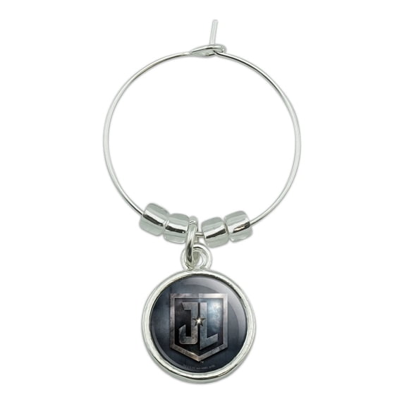 Justice League Movie Logo Wine Glass Charm Drink Marker