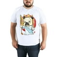 thumbnail image 4 of Large Tops For Men GraphicDog Printed Tees Summer Everyday Short-Sleeved T Shirts Black or White XS-5XL, 4 of 5