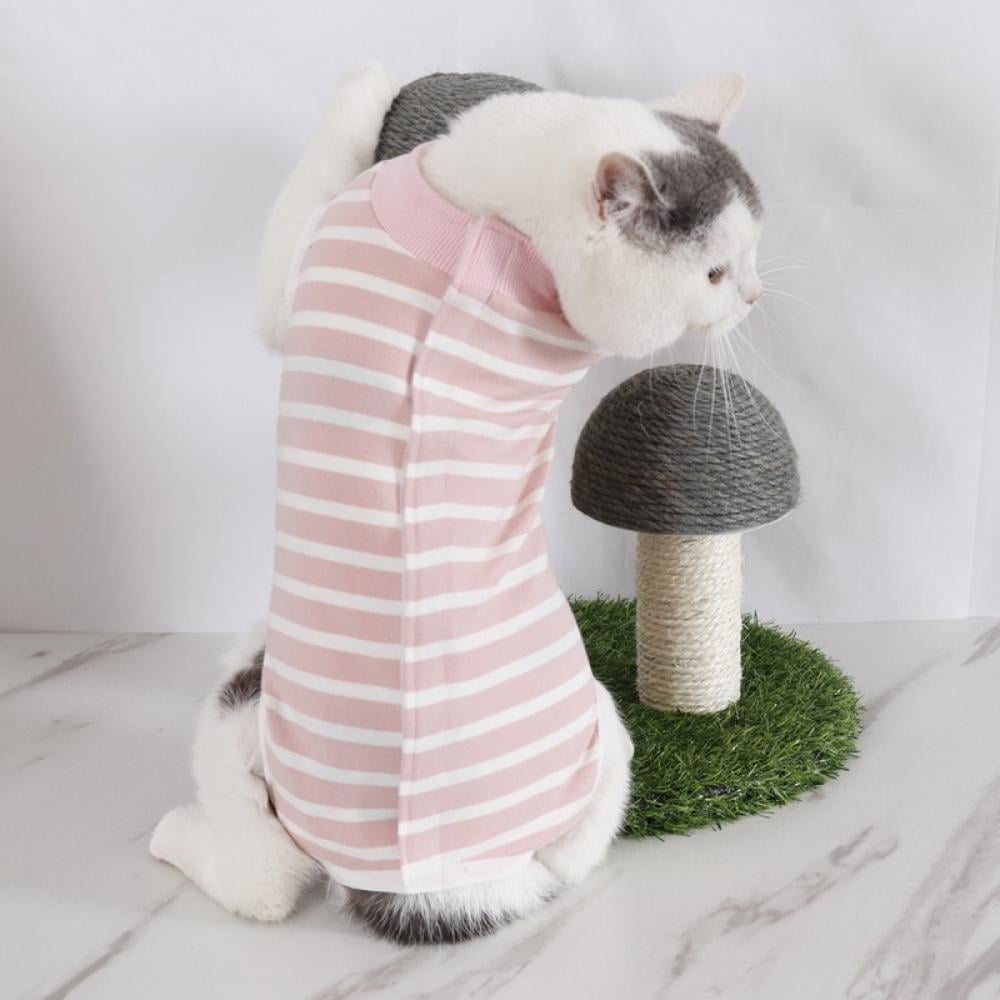 Cat Recovery Suit for Abdominal Wounds or Skin Diseases, Breathable E