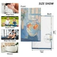 thumbnail image 6 of Yayeee 100% Cotton Hand Towels for Bathroom 16" x 28" Soft Absorbent Kitchen Towel, Blue Goldfish, 6 of 7