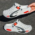 thumbnail image 3 of Men's Close Toe Platform Sandals Wide Width Breathable Slip on Clogs Lightweight Non Slip Garden Work Shoes White Size 8, 3 of 7