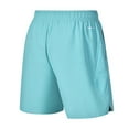 thumbnail image 4 of Mens Shorts Elastic Waist Drawstring Ice Silk Solid Color Outdoor Casual Sports Shorts Sky Blue M, 4 of 6