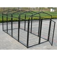 Omitree New Outdoor Heavy Duty Dog Kennel, 4'Wx8'Lx4'H, Modular Welded ...