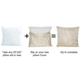 thumbnail image 3 of Home Soft Things Jacquard Throw Pillow Cover 2 Piece Set - Branch - Oatmeal - 14" x 26" LUMBAR, 3 of 4
