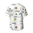 thumbnail image 6 of PAYOHTO Cute Teenager Girls Pattern Mens Hawaiian Casual Short-sleeved Shirt Tropical Summer Beach Button Down Shirts, 6 of 7