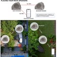 thumbnail image 5 of Homewell Outdoor Rock Speaker Solar-Powered Wireless Bluetooth 5.0 Portable Speaker Weatherproof for Patio, Pool, Deck, Yard, Garden and Home (1-Pack, Light Grey), 5 of 9