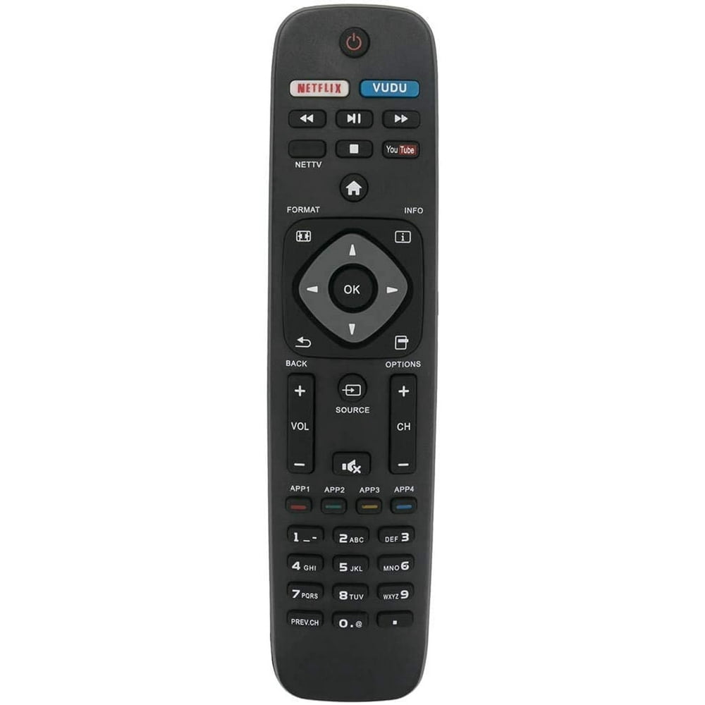 Brand New Remote Control for Philips Smart TV NH500UP Replacement for