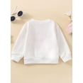 thumbnail image 3 of Qmyliery Toddler Baby Sweatshirt Casual Valentine's Day Letter Print Long Sleeve Pullover T-shirt for Girls Boys Streetwear,0-24 Months, 3 of 9