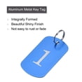 thumbnail image 4 of Uxcell Aluminum Metal Key Tag, Number Tag, ID Tag with Ring Rectangle Blank for Decoration Blue 10Pcs, 4 of 5