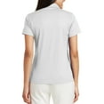 thumbnail image 2 of Mafoose Women's Performance Fine Jacquard Polo T-Shirt White 3X-Large, 2 of 5