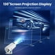 thumbnail image 2 of Miniproyector con WIFI 6 y Bluetooth, Proyectores Portátiles 4k 1080P, Pantalla Giratoria de 180°, Proyector de Películas, 2 of 10