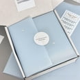 thumbnail image 2 of 5Pcs High Beauty Ins Blue Matte Korean Su Paper Packaging Exquisite Large Waterproof Film Flower Gift Packaging Paper, 2 of 9
