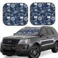 thumbnail image 1 of Saiise Sailing Cruises Nautical for Foldable Car Sun Shades (2-Pack) Offer Sun Protection with an Easy-fold Design for Convenient Windshield Shading-Small, 1 of 6