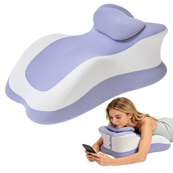 Ergonomic Memory Foam Wedge Pillow, Multi-Position Body Support Cushion for Pain Relief, Removable Washable Cover