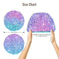 thumbnail image 5 of Logiee Multicolor Glitter Print Silk Bonnet Satin Bonnet for Sleeping Women and Men,Double Layer Hair Bonnet for Curly Braids Hair, 5 of 6