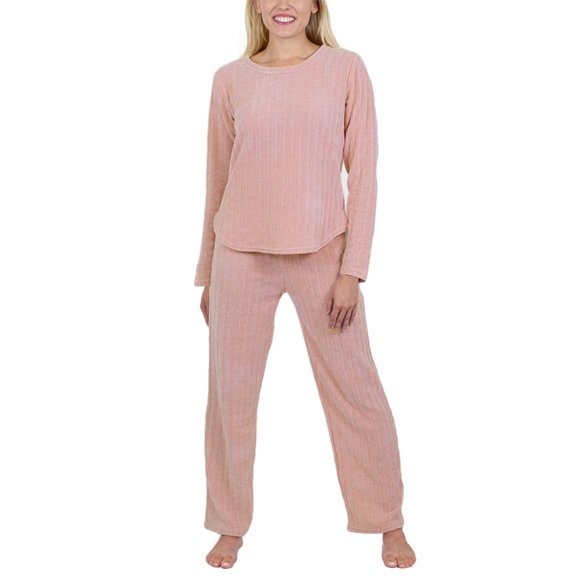 Jo & Bette Women’s Chenille Pajamas, PJ Lounge Shirt and Pants Set