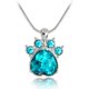 thumbnail image 3 of Maya's Grace Rhinestone Birthstone Pata Imprimir Charm Colgante JoyerÃ­a Collar de cadena de belleza Regalo Maya's Grace JoyerÃ­a, 3 of 9