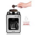 thumbnail image 3 of Chefman Grind and Brew 4 Cup Coffee Maker and Grinder, Compatible w/ Fresh Beans and Grounds, Adjustable Strength Settings, Washable Coffee Filter & Scoop Included, Compact, Black/Stai, 3 of 6