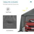 thumbnail image 4 of Homiyad 12x20 Carport Canopy, Heavy-Duty Waterproof Shelter, Reliable Protection for Vehicles, 4 of 8