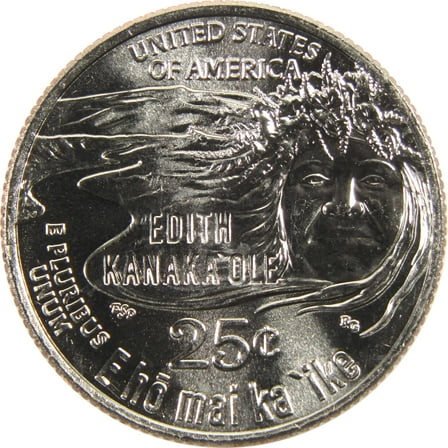 2023 D Edith Kanaka'ole American Women Quarter Uncirculated Clad Coin
