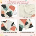 thumbnail image 4 of FORMRS Kids Satin Short Sleeve Pajama Set Unisex Top and Pants Soft 2-Piece Sleepwear, Sizes 5-6Y, Simple Clouds, 4 of 8