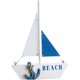 thumbnail image 1 of 1 pieza de decoración de modelo de velero, decoración de velero de madera, para oficina, dormitorio, decoración de escritorio, tema náutico, decoración del hogar, 16,8 x 3 x 24 cm, 1 of 5