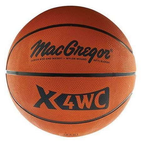 MacGregor X4WC Junior Size, 27.5 In. Rubber Basketball
