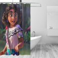 thumbnail image 3 of Cortina de ducha Encanto, opaca, para baño, impermeable, resistente al moho, bloquea la privacidad, probador, patrón de impresión fina con arte de patchwork, 72 x 72 pulgadas, talla única., 3 of 8