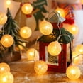 thumbnail image 4 of DYstyle 1/2/4Pack Cotton Balls Fairy Lights Battery Operated 10/20 LED Cotton Balls String Light Warm White 4cm Diameter for Bedroom Party Indoor Wedding Festival Decor, 4 of 5