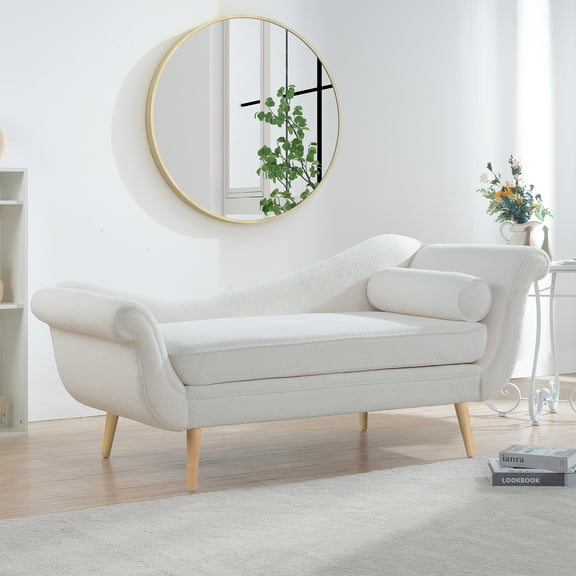 Living Room Sofas, Chaise Lounge with Scroll Arms, Comfortable Sofas, Modern Sofas,