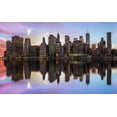 thumbnail image 2 of Kralik, Rostislav 24x16 White Modern Wood Framed Museum Art Print Titled - Reflections Of A Sleepless City, 2 of 4