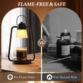 thumbnail image 4 of Candle Warmer Lamp with Timer and Dimmer, Electric Wax Melt Warmer for Jar Candles, Adjustable Height Dimmable Candle Lamp, Flameless Home Decor Gift for Bedroom Living Room Office, 4 of 10