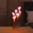 thumbnail image 1 of Luz de noche de flores con 3 niveles de , lámpara de mesa LED única para decoración del hogar, luz de mesita de noche para boda, oficina, regalo, 1 of 8