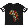 thumbnail image 3 of Inktastic Black History Month Africa in Handmade Textile Fabric Boys or Girls Toddler T-Shirt, 3 of 5